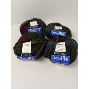 Berroco Souffle Yarn Wool Bulky Lot of 4 50g Each Wool Acrylic Baby Alpaca